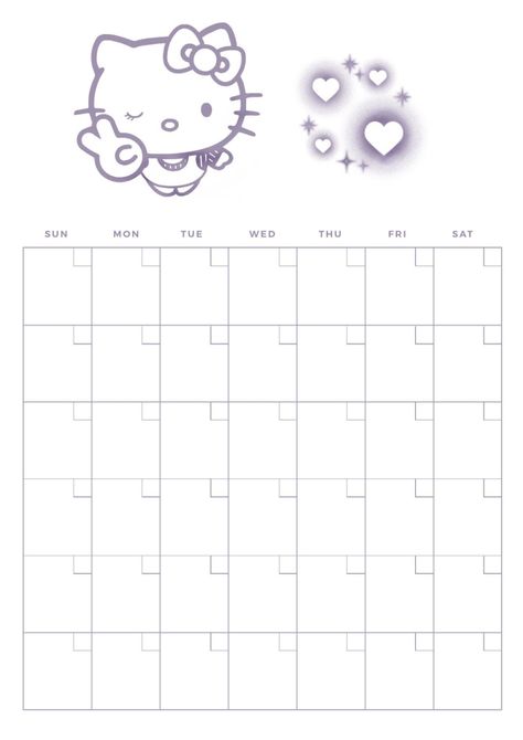 Hello Kitty calendar plannerfinanceiro 1418 Free Hello Kitty Printables, Good Notes Weekly Planner, Timetable Design Ideas, Calendar 2024 Aesthetic, School Timetable Design Aesthetic, Hello Kitty Schedule, Hello Kitty Notes, October Calendar 2024, Calendars Aesthetic