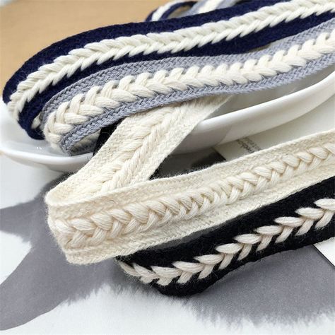 20 Yads Herringbone Tape 4 colors 100% Cotton Woven Label Decoration Tape Jacquard Webbing Handmade Diy Accessories Width 15MM Ribbon Decoration, Lace Tape, Textil Design, Ribbon Decorations, Woven Ribbon, Embroidered Lace Fabric, Metallic Bag, Sewing Material, Purse Strap