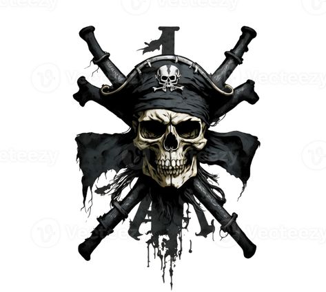 Pirate party. vector emblem, flat logo pirates with hand drawn style, transparent background Party Vector, Pirate Flag, Flat Logo, Pirate Skull, The Pirate, Cityscape Photos, Pirate Party, Draw On Photos, Heart With Arrow