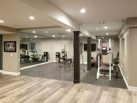 Basement Workout Room, Home Gym Mirrors, Creative Mirror, Home Gym Basement, Gym Mirror, Dream Home Gym, Home Gym Garage, Workout Room Home, Gym Mirrors