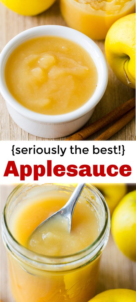 How To Make And Can Applesauce, Homemade Applesauce For Baby, Applesauce For Babies, Apple Recipes To Freeze, Canning Applesauce Recipe, Canned Apple Recipes, Amish Applesauce, Frozen Applesauce, Easy Apple Sauce