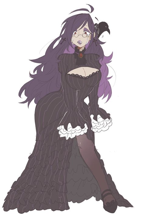 Annabel Lee, Goth Outfit, Allen Poe, Edgar Allen Poe, Mall Goth, Caster, Hot Topic, Purple, Anime