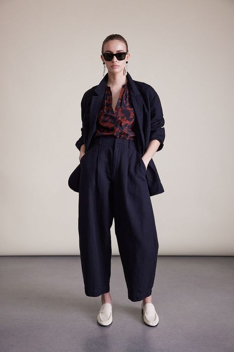 Apiece Apart Fall 2023 Ready-to-Wear Collection | Vogue Fashion Identity, Pretty Floral Dress, Fall 2023 Ready To Wear, 2023 Ready To Wear Collection, New Jeans Style, 2023 Ready To Wear, Apiece Apart, A Thought, Shearling Coat