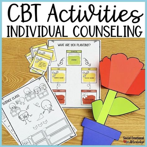 Counseling Crafts, Cbt Activities, School Counseling Activities, Cbt Worksheets, Individual Counseling, Group Counseling, Elementary School Counseling, School Social Work, Counseling Activities