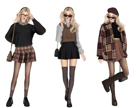 Dark Academia Lookbook #3 Sims 4 Cc Clothes Academia, Sims 4 Messenger Bag Cc, Sims 4 Hermione Granger, Ts4 Cardigan Accessory, Sims 4 Cc Clothes Light Academia, Sims 4 Academia Clothes, Sims 4 Mods Clothes Shoes, Sims 4 Cc Plaid Pants, Sims 4 Women Outfits