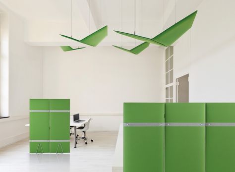 SnowSound Flap Wings Acoustic Panels Phone Booth Office, Acoustic Ceiling Panels, Sound Panel, Acoustic Design, Divider Screen, Acoustic Solutions, Suspended Ceiling, Acoustic Wall, Sound Absorption