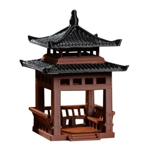 Pagoda Lantern, Miniature Garden Decor, Fish Tank Stand, Pagoda Garden, Pagoda Lanterns, Aquarium Landscape, Fish Tank Accessories, Garden Pavilion, Fish Tank Plants