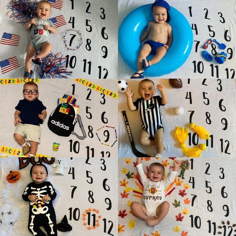 Baby boy milestone blanket monthly picture ideas How To Take Milestone Blanket Pictures, August Baby Milestone Picture, Baby Boy Milestone Ideas, Milestone Blanket Picture Ideas, August Baby Photoshoot Ideas, August Monthly Baby Pictures, Baby Calendar Ideas Monthly Photos, Boy Milestone Pictures, Milestone Picture Ideas For Boys