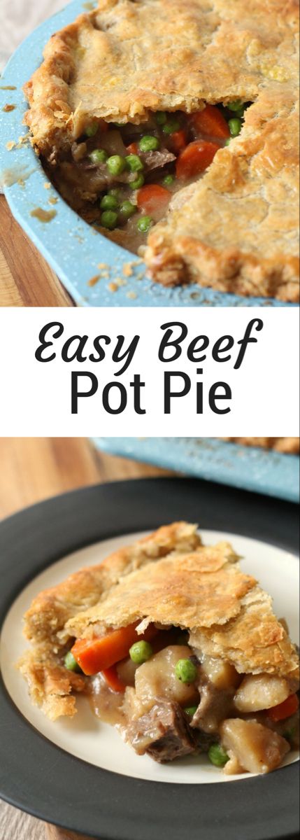 Leftover Roast Beef Pot Pie - Chocolate With Grace Pot Roast Pot Pie, Beef Pot Pie Filling, Roast Pot Pie, Easy Beef Pot Pie, Roast Beef Pot Pie, Leftover Roast Beef Recipes, Beef Pot Pie Recipe, Individual Pie, Beef Pot Pie