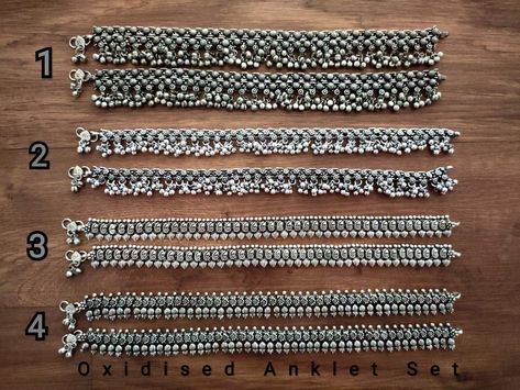 Oxidised Anklets, Junk Jewellery, Junk Jewelry, Silver Anklet, Silver Anklets, Oxidized Silver, Jewellery Designs, Anklets, Premium Quality