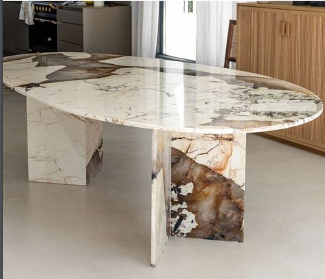 Marble Wood Table, Marble Dinner Table, Marble Table Dining, Marble Furniture Design, Granite Furniture, Dining Room Table Marble, Marble Tables, Marble Top Dining Table, Marble Furniture