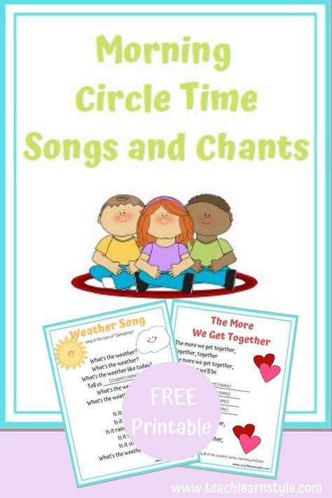 Songs To Start Circle Time, Greeting Songs For Preschool Circle Time, Preschool Chants Circle Time, Circle Time Attention Grabbers, Circle Time Planning Template, Classroom Songs To Start The Day, Good Morning Songs For Preschool Circle Time, Circle Time Welcome Songs, Circle Time Transition Songs