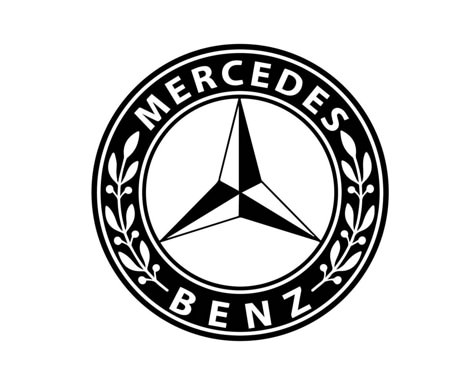 Mercedes Benz Brand Logo Car Symbol Black Design german Automobile Vector Illustration Benz Logo, Amg Logo, Car Symbols, Mercedes Logo, Auto Vintage, Mercedes Truck, Mercedes G Wagon, Mercedes Benz Logo, Mercedes Benz Classic