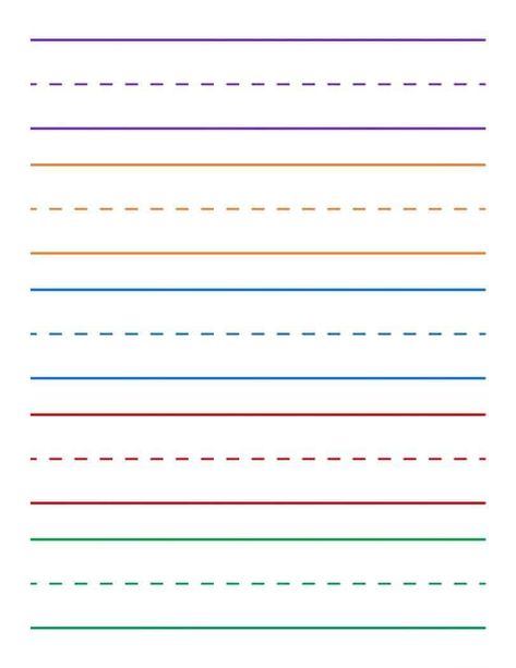 Lined Paper For Writing, Primary Lined Paper Free Printable, Kindergarten Paper Printable, Hand Writing Paper Free Printable, Printable Handwriting Paper, Practice Writing Sheets Kindergarten, Lines For Writing Practice, Kindergarten Lined Paper Free Printable, Writing Practice For Preschoolers