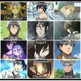 Birthday month, Anime group, character, crossover; Anime Anime Horoscope, Birthday Scenario Game, Birthday Scenario, Arte Ninja, Anime Zodiac, Images Harry Potter, Kaichou Wa Maid Sama, Maid Sama, Anime Lindo