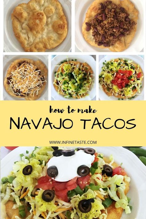 Easy Navajo Tacos, Navajo Taco Meat Recipe, Indian Taco Meat Recipe, Navajo Tacos Recipe, Indian Tacos Recipe, Indian Fry Bread Recipe Easy, Navajo Fry Bread Recipe, Indian Taco Recipes, Easy Fry Bread Recipe