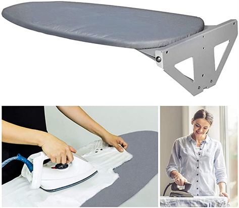 Amazon.com: MYOYAY Wall-Mounted Ironing Board with Heat Resistant Cover 37.4in Fold Drop Down Laundry Iron Boards w/Wall Fixing Plate Space Saving for Home Apartment Grey : Home & Kitchen Fold Down Ironing Board, Hanging Ironing Board, Mounted Ironing Board, Ironing Board Cabinet, Ironing Board Hanger, Folding Ironing Boards, Wall Ironing Board, Wall Mounted Ironing Board, Laundry Mat