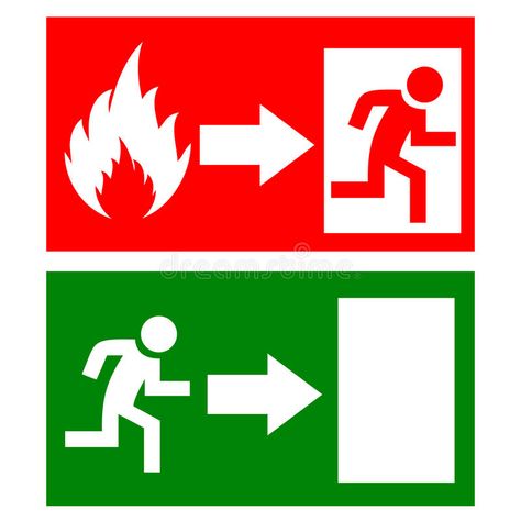 Vector fire exit signs. Set , #Affiliate, #fire, #Vector, #exit, #Set, #signs #ad Fire Exit Sign, Positive Signs, Fire Exit, Fire Vector, Fire Icons, Logo Youtube, Unique Logos, Construction Signs, Construction Safety