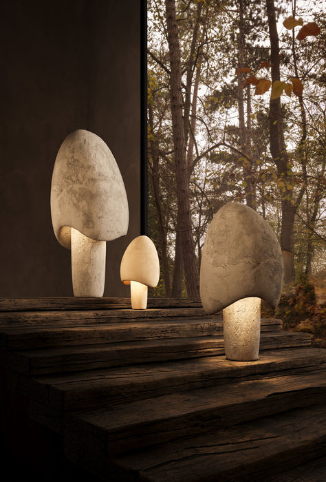 Dive into a world of enchantment with the Mushroom Lamp – a marvel among designer lighting. Its organic, morphic shape and whimsical light design will whisk you away to a magical meadow, where shimmering peace abounds. Available in various shapes, sizes, and materials, these 'mushrooms' double as nightlights, table lamps, and floor lamps, adding a touch of whimsy to any space. Illuminate your surroundings with the playful charm of Mushroom Lamp. Mushroom Floor Lamp, Foam Table, Lamp Mushroom, Designer Lighting, Lamp Floor, Wood Floor Lamp, The Mushroom, Mushroom Lamp, Light Design