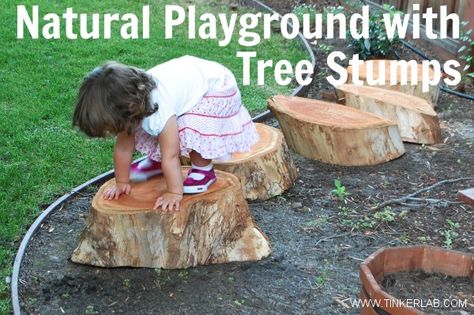 Outdoor Playscapes, Plastic Playground, Kids Outdoor Playground, Work Focus, Outdoor Play Spaces, Outdoor Play Areas, Kids Indoor Playground, Tree Stumps, Children's Garden