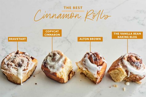 Alton Brown Cinnamon Rolls, Copycat Cinnabon Recipe, Cinnamon Roll Recipes, Cinnabon Recipe, Best Cinnamon Roll Recipe, Overnight Cinnamon Rolls, Cinnamon Bun Recipe, Cinnabon Cinnamon Rolls, Best Cinnamon Rolls