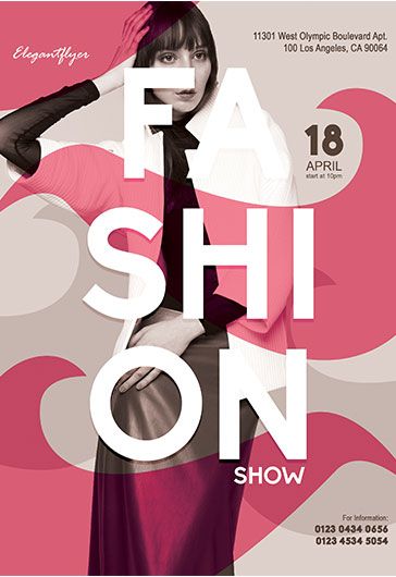 Fashion Show – Flyer PSD Template Fashion Show Flyer, Show Flyer, Fashion Show Poster, Kids Fashion Show, Poster Template Free, Fashion Poster Design, Fashion Promotion, Event Flyer Templates, Catalog Design