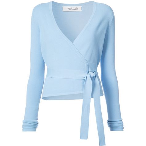 Dvf Diane Von Furstenberg knitted ballet wrap top (1.495 BRL) ❤ liked on Polyvore featuring tops, blue, wrap top, diane von furstenberg tops, diane von furstenberg, viscose top and ballerina top Ballerina Wrap Top, Blue Wrap Top, Ballet Outfits, Ballet Wrap Top, Winter Loungewear, Ballet Wear, Pastel Knits, Ballet Top, Fashion Figure