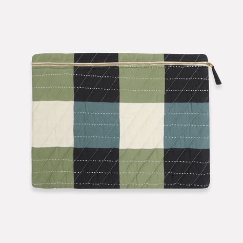 Made by an Artisan in Ajmer, India, this product is Fair Trade Verified and features a hand-stitched signature of the maker. Product Specifications Length: 11 in. Height: 1 in. Width: 16 in. Weight: 0.48 lbs. Quilted Laptop Sleeve, Wall Decor Storage, Handwritten Gifts, Natural Baskets, Gift Card Boxes, Hair Accessories Gift, Vintage Kantha, Stay Connected, Shop Mens Clothing