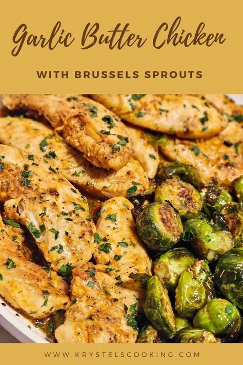 Check out my Butter Chicken and Brussels Sprouts! This quick and easy dinner idea features juicy tender chicken, crisp Brussels sprouts, and a symphony of garlic butter goodness. It's not just a meal; it's a mouthwatering experience! Want more of these delectable meals? Craving endless inspiration? Save this Pin to your collection and savor the flavor of creativity whenever you need it! Click that save button now! Crockpot Chicken Brussel Sprouts, Healthy Dinner Recipes With Brussel Sprouts, Meal Prep With Brussel Sprouts, Chicken And Brussel Sprouts Casserole, Brussels Sprouts With Chicken, What To Cook With Brussel Sprouts, Brussels And Chicken, Brussel Sprout And Chicken Recipes, Brussels Sprout Dinner Recipes