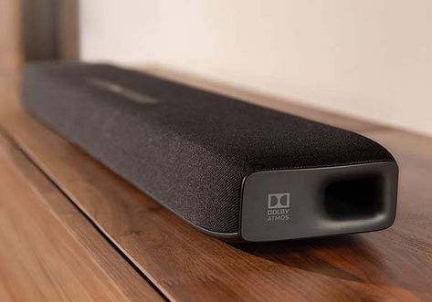 Anker Soundcore Infini Pro Bluetooth Soundbar with Dolby Atmos and Subwoofers | Gadgetsin Radio Design, Surround Speakers, Access Control System, Speaker Design, Home Theater System, Bicycle Design, Dolby Atmos, Surround Sound, Smooth Lines