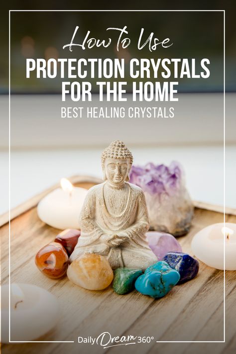 Best Crystals For Home Protection, Crystals Around The House, Spiritual Decor Ideas Home Living Room, Crystals For The Bathroom, Crystals For Home Entrance, Crystals For Front Door, Crystals For Each Room, Home Protection Crystals, Crystals For New Home