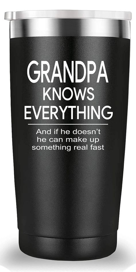 Funny Cups, Papa Gifts, Mug Tumbler, 60th Birthday Gifts, Christmas Gifts For Men, New Dads, Father Christmas, Wine Tumbler, Grandpa Gifts