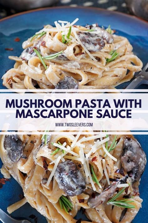 This Mushroom Pasta with Mascarpone Sauce has got to be one of the creamiest, tastiest pastas I've ever had! And it's utterly simple to make, too! Pasta Recipes Instant Pot, Recipes With Mascarpone Cheese, Vegetarian Instant Pot Recipes, Pressure Cooker Recipes Pasta, Mascarpone Pasta, Mascarpone Sauce, Pressure Cooker Pasta, Pasta Vegetarian, Italian Recipes Appetizers