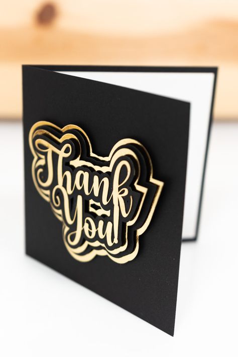 DIY Free Thank You Cards with Your Cricut | Free SVG Templates – Daydream Into Reality Cricut Thank You Cards Free Svg, Thank You Cards Cricut, Thank You Card Cricut, Thank You Svg, Cricut Thank You Cards, Cards Handmade Drawing, Thank You Cards Diy, Diy Thank You Cards, Cards With Cricut