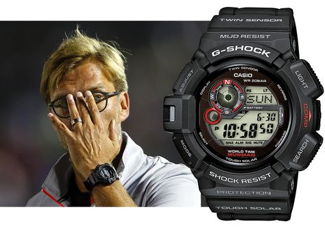 Юрген Клопп (Jürgen Klopp) в часах Casio G-Shock Mudman G9300-1 G Shock Mudman, Timex Waterbury, Casio G Shock, Gshock Watch, G Shock, Quick Saves