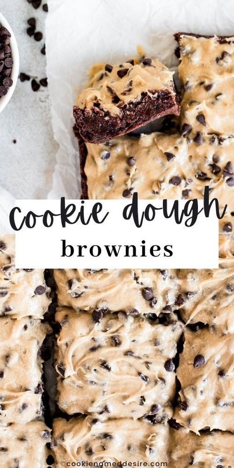 Desserts Easy Healthy, Summer Desserts For A Crowd, Summer Desserts Easy Healthy, Dessert Oreo, Cookie Dough Brownies, Desserts For A Crowd, Snacks Saludables, Läcker Mat, Easy Baking Recipes Desserts