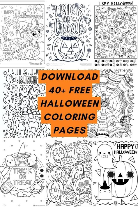 🎃🎨 40+ Spooky Halloween Coloring Sheets - Free and Fun for All Ages! 🦇👻 Get Creative with Ghosts, Witches, and Pumpkins 🖍🌟 #FreePrintable #ColoringSheet #HalloweenPrintable October Activity Page Free Printable, Halloween Doodle Coloring Pages, Halloween Free Coloring Printables, Vintage Halloween Coloring Pages Free Printable, Free Coloring Pages Halloween, Free Halloween Coloring Pages For Adults, Kids Halloween Coloring Pages Free, Halloween Colouring Pages Free, Halloween Colouring Printables Free