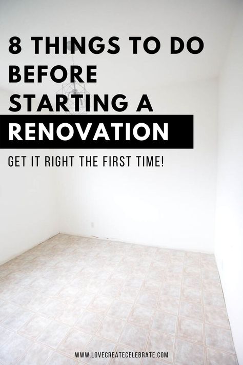 What Order To Remodel A House, What Order To Renovate A House, Renovation House Ideas, How To Start Renovating Your Home, Home Remodel Hacks, Tips For Home Renovation, House Renovations On A Budget, Renovating Bathroom On A Budget, Steps To Remodeling A House