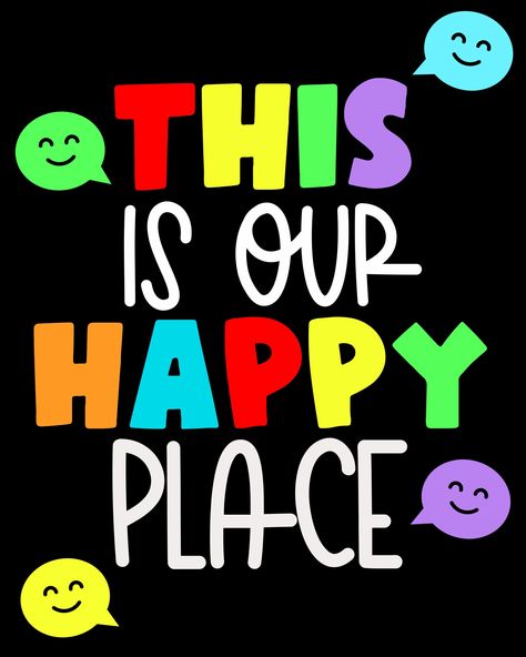 This Is Our Happy Place Classroom, Welcome Back To School Posters, Classroom Window Decorations, Back To School Kit, Welcome To Class, English Day, Classroom Window, Greeting Words, Rules Poster