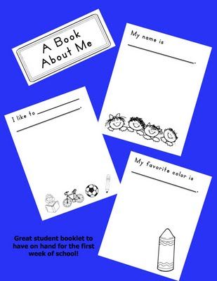 A Book About Me - I would like to have my daughter fill something like this out at the beginning of the year. Book About Me, All About Me Book, All About Me Preschool, All About Me Activities, About Me Activities, First Week Of School, School English, End Of School Year, Beginning Of The School Year