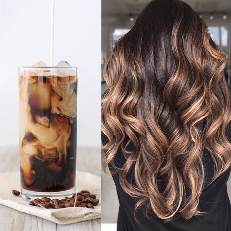 Coffee Balayage, Pink And Orange Hair, Mocha Color Hair, Hair Color Ideas For Winter, Natural Dark Hair, Pastel Blue Hair, Mocha Hair, Haircuts For Women 2023, Pulp Riot Hair Color