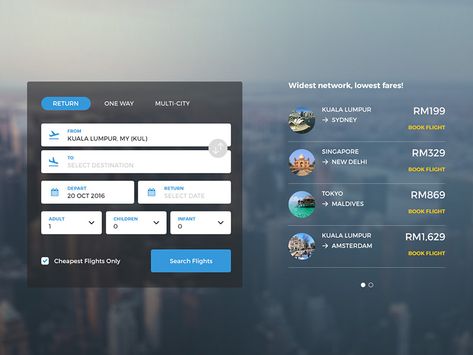 UI Challenge - 02: Flight Booking product clean minimal user interface ui ui challenge widget airline flight flight booking Travel Widget, Airline Booking, Flight Booking, Daily Ui, Creative Graphic Design, Booking Flights, User Interface, Book Design, Creative Professional