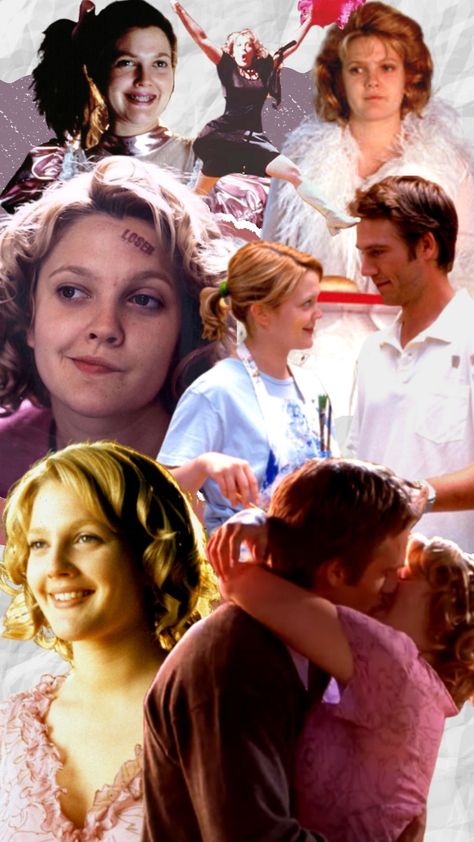 Collection of photo screenshots of Drew Barrymore in Never Been Kissed in a scrapbook style edit in 9×16 dimension. Never Been Kissed Movie, Style Phone Wallpaper, Pride And Prejudice And Zombies, Never Been Kissed, Bachelorette Themes, Romantic Movie Quotes, Romantic Comedy Movies, 90s Movies, Girl Movies