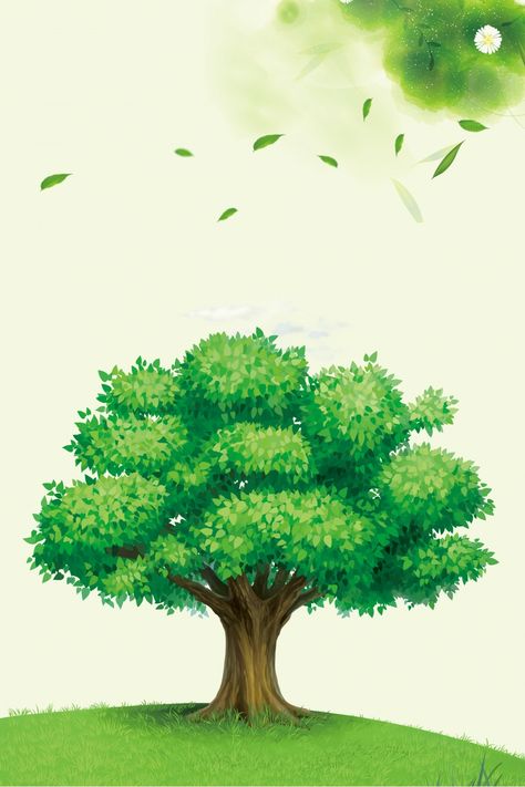 Green Tree Drawing, Tree Drawing Wallpaper, Big Tree Drawing, Environment Wallpaper, Temple Wallpaper, Golden Temple Wallpaper, Drawing 101, Clean Logo Design, Protect The Environment