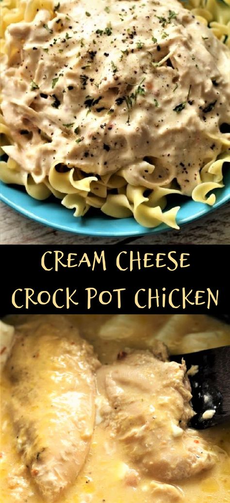 Crock Pot Creamy Chicken Nachos, Chicken And Cream Of Chicken Soup Recipe, Creamed Chicken Crockpot, Crockpot Chicken With Cream Of Chicken, Chicken Cream Cheese Crock Pot, Chicken Cream Cheese Recipes Crockpot, Crockpot Chicken Cream Cheese, Cream Cheese Chicken Crock Pot, Cream Cheese Crockpot Chicken