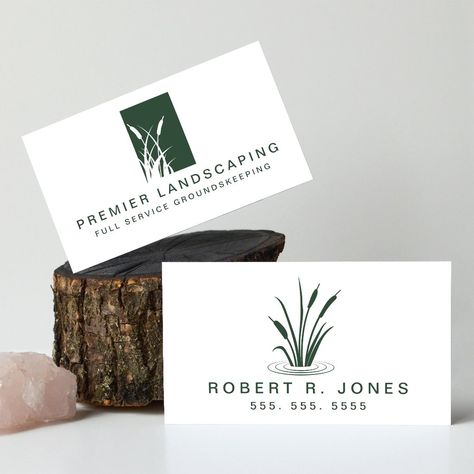 Landscaping Service Professional Landscaper Logo Lawn Care Logo, Service Business Card, Pond Construction, Yard Maintenance, Lawn Mowing, Landscaping Business, Brand Recognition, Professional Landscaping, Service Business