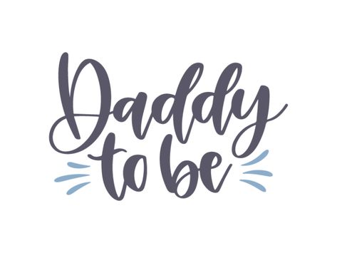 Free daddy to be svg cut file for silhouette and cricut. Going to be a dad or want to tell people that you guys are expecting? Then this free daddy to be svg cut file perfect for you. Use on mugs, scrapbooking, clothes and more for all your personal DIY projects. #dad #svg Father To Be, Mom Dad Baby, Be Design, Month Stickers, Mom Life Quotes, Baby Hamper, Mommy To Be, Baby Shower Stickers, Cricut Projects Beginner