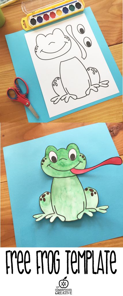 free printable frog template Frog Cutout Template, Frog Street Press Printables, Frog Plate Craft, Feed The Frog Free Printable, Frog Crafts For Kids, Frog Science, Science Activities For Preschool, Frog Template, Frog Classroom