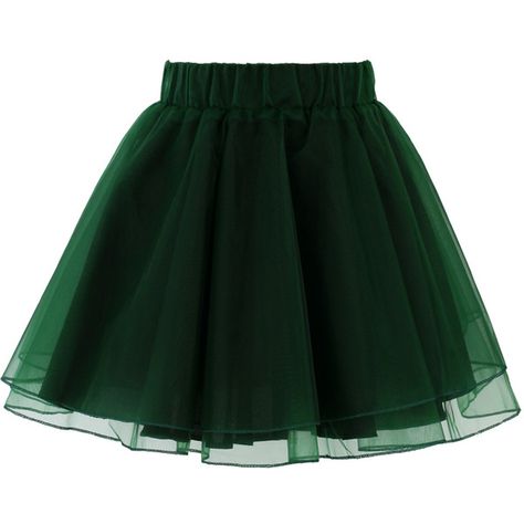 Chicwish Organza Tulle Skirt in Green ($34) ❤ liked on Polyvore featuring skirts, mini skirts, bottoms, green, faldas, green skirt, elastic waist skirt, organza tutu, green mini skirt and layered skirt Skirt Organza, Green Tulle Skirt, Tulle Mini Skirt, Chicwish Skirt, Green Tutu, Layered Mini Skirt, Mini Outfit, Skirt Tulle, Mini Skater Skirt