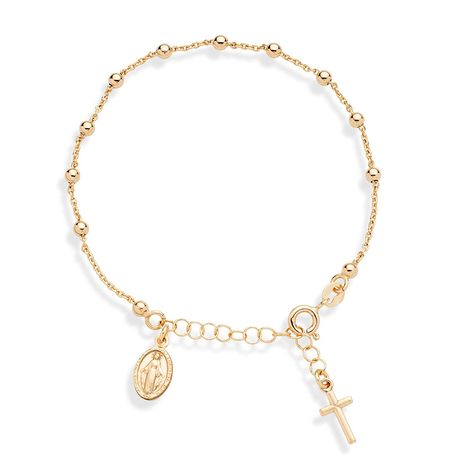 Rosary Cross, Italian Bracelet, Chain Bracelet For Women, Silver Rosary, Dressy Attire, Christian Bracelets, Link Chain Bracelet, Rosary Bracelet, Italian Jewelry